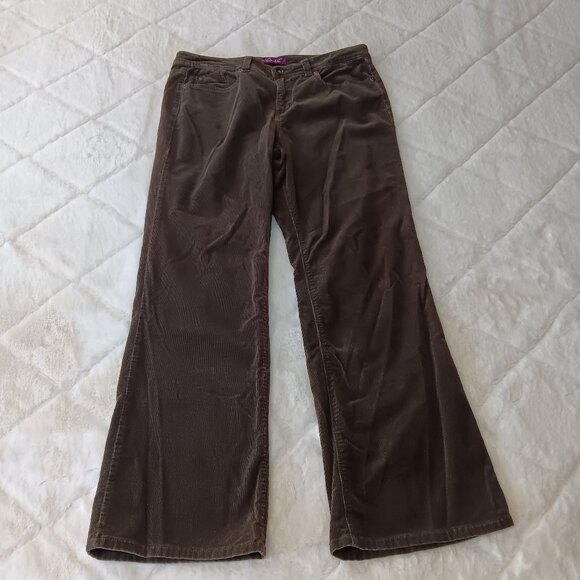 bootcut dark brown corduroy pants - Picture 1 of 14